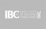 Brisbane To Bay Building Inspections Company Business Clients IBC Institute of Building Consultants Logo Black and White