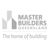 Brisbane To Bay Building Inspections Company Business Clients Master Builders Queensland Logo Black and White